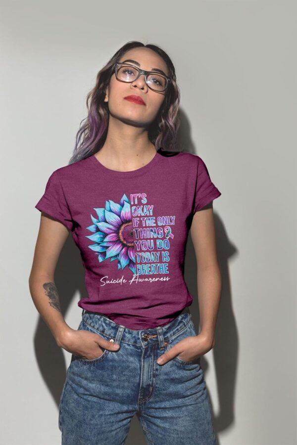 KIDDAD Stay Tomorrow Needs You Mental Health Awareness Shirt Women Suicide Prevention Awareness T-Shirt