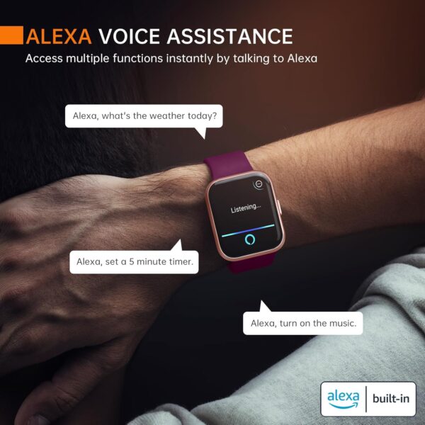 Smart Watch for Men iPhone Android, Smartwatch with Alexa Built-in (Answer/Make Call), 1.8" Fitness Tracker for Heart Rate Sleep Tracking, 60 Sports, Blood Oxygen