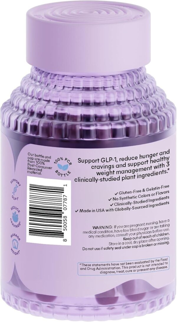 Lemme GLP-1 Daily, Reduce Hunger & Cravings, Boost GLP-1 Production, Support Fat Loss and Weight Management with Clinically Studied Ingredients, 1 Month Supply (60 Capsules)
