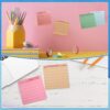 30 Pieces Inspirational Sticky Notes with Lines Sayings, 3 x 3 Inch Mental Health Colors Sticky Notes Appreciation Positive Gifts for Teacher Nurse Coworkers Work Office Supplies