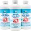 Miracle Brite Smile - 3% Hydrogen Peroxide MedicalFood Grade, Peppermint, Lemon, Clove Leaf, Cinnamon and Rosemary. Organic Essential Oils Leaving a Fresh Breath Mouth. 3 Bottles - 12 oz Bottles.