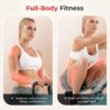 Sunny Health & Fitness Row-N-Ride Squat Assist Trainer, Foldable & Easy Setup Exercise Equipment w/Adjustable Resistance, Home Gym Training Machine for Arm, Glute & Leg Workout, Optional in Colors