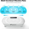 MERACH Vibration Plate Exercise Machine, Whole Body Workout Equipment for Women, Bluetooth and Silicone Pedal, Vibration Plate for Lymphatic Drainage, Vibrate Fitness Platform for Weight Loss