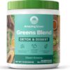 Amazing Grass Greens Superfood Detox & Digest: Greens Powder with Digestive Enzymes & Probiotics, Clean Green, 30 Servings (Packaging May Vary)