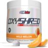 EHP Labs OxyShred Pre Workout Powder & Shredding Supplement - Preworkout Powder with L Glutamine & Acetyl L Carnitine, Energy Boost Drink - Wild Melon, 60 Servings