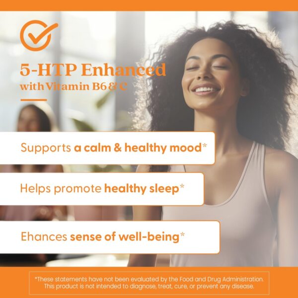 Doctor's BEST 5-HTP Enhanced with Vitamins B6 and Vitamin C, Supports Mental & Emotional Well-Being, Non-GMO, Vegan, Gluten Free, Soy Free, 100 Mg, 120 Veggie Caps