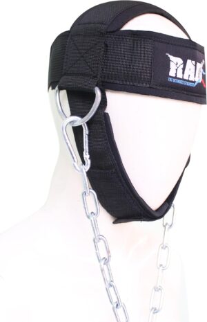 RAD Neck Harness for Strength Training & Weight Lifting | Head Harness | Improve Neck Strength & Reduce Pain | Neck exercise Equipment