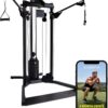 Centr Home Gym Functional Trainer - Multifunctional Cable Machine Home Gym System - Workout Weight Machine for Strength Training - Full Body Compact Exercise & Fitness Equipment Set