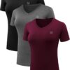 NELEUS Women's 3 Pack Compression Workout Athletic Shirt