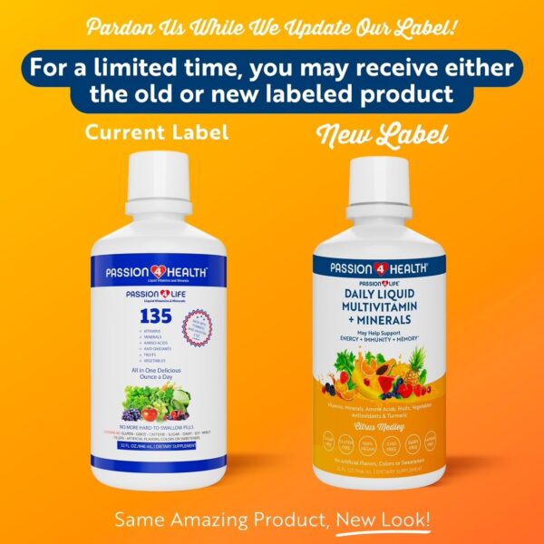 Mega Liquid Multivitamins, Trace Minerals, Amino Acids, Turmeric for Adults, Men, Women, Teens, Kids, Non-GMO, No Soy, No Dairy
