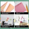 30 Pieces Inspirational Sticky Notes with Lines Sayings, 3 x 3 Inch Mental Health Colors Sticky Notes Appreciation Positive Gifts for Teacher Nurse Coworkers Work Office Supplies