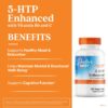 Doctor's BEST 5-HTP Enhanced with Vitamins B6 and Vitamin C, Supports Mental & Emotional Well-Being, Non-GMO, Vegan, Gluten Free, Soy Free, 100 Mg, 120 Veggie Caps