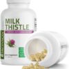 Bronson Milk Thistle Silymarin Marianum & Dandelion Root Liver Health Support, Antioxidant Support, Detox, 120 Capsules