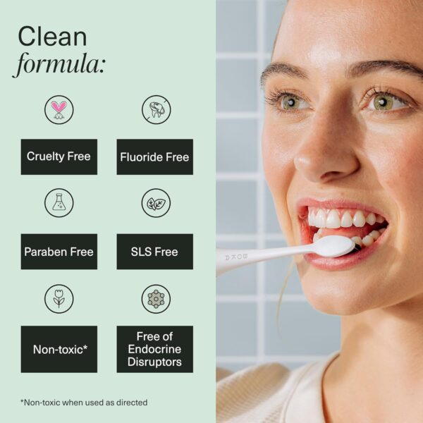 Boka Fluoride Free Toothpaste Nano Hydroxyapatite, Helps Remineralize, Appropriate for Sensitive Teeth, Whitening - for Adult, Kids Oral Care - Ela Mint Flavor, 4 Fl Oz 1Pk US Manufactured