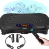 AXV Vibration Plate Fitness Platform Exercise Machine Vibrating Lymphatic Drainage Shaking Full Body Shaker Workout Vibrate Stand Shake Board Sport Gym for Weight Loss Fat Burner for Women Men