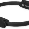 Gaiam Pilates Ring 15" Fitness Circle - Lightweight & Durable Foam Padded Handles | Flexible Resistance Exercise Equipment for Toning Arms, Thighs/Legs & Core, Black