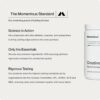 Momentous Creatine Monohydrate Powder - Creapure Creatine Powder Supports Strength, Lean Muscle, & Recovery for Men & Women - 5g Per Serving, 90 Servings