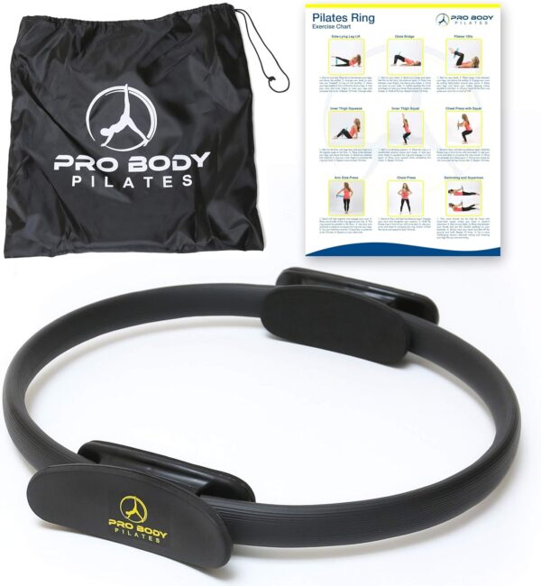 ProBody Pilates Fitness Ring – 14 Inch Pilates Ring for Focusing on Toning Inner Thighs, Arms, and Core