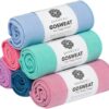 Shandali GoSweat Non-Slip Hot Yoga Towel with Super-Absorbent Soft Suede Microfiber in Many Colors, for Bikram Pilates and Yoga Mats.