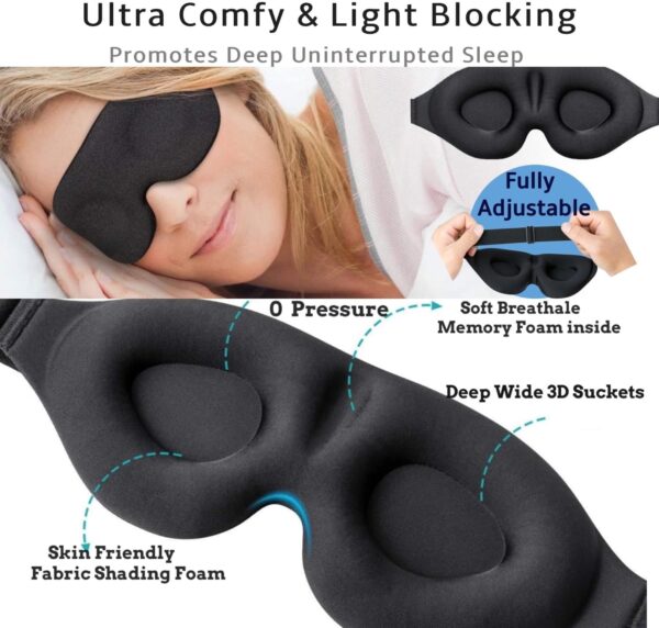 Portable Calm Sleep Device kit with 9 Mindfulness Meditations for Beginners, Sleep 3D Mask,Case,28 Nature Sounds, Meditation for Stress Relief,Self Care,Money,Positivity,Adult,Kids