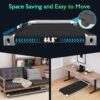 Under Desk Treadmill, Walking Pad for Home and Office, 2.5 HP Portable Walking Jogging Running Machine with Remote Control and LED Display, Sliver
