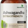 Futurebiotics Ashwagandha Extra Strength Stress & Mood Support with BioPerine - Non GMO Formula, 100 Vegetarian Capsules