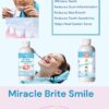 Miracle Brite Smile - 3% Hydrogen Peroxide MedicalFood Grade, Peppermint, Lemon, Clove Leaf, Cinnamon and Rosemary. Organic Essential Oils Leaving a Fresh Breath Mouth. 3 Bottles - 12 oz Bottles.