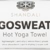 Shandali GoSweat Non-Slip Hot Yoga Towel with Super-Absorbent Soft Suede Microfiber in Many Colors, for Bikram Pilates and Yoga Mats.