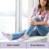 yeuG Grip Pilates Socks for Women Yoga Socks with Grips Open Top Non Slip Grippy Socks for Barre, Ballet, Barefoot Workout