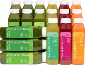 RAW generation 3-Day Skinny Cleanse - Best Sweet Greens Detox Juice Cleanse for Weight Management/Healthiest Way to Cleanse Your System/Jumpstart a Healthier Diet