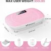 MERACH Vibration Plate Exercise Machine, Whole Body Workout Equipment for Women, Bluetooth and Silicone Pedal, Vibration Plate for Lymphatic Drainage, Vibrate Fitness Platform for Weight Loss