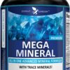 Potent Garden Mega Mineral Supplement Complete Mineral Complex with Calcium Magnesium Zinc Potassium Boron Selenium Chromium & 72 Trace Minerals Iron Free Calcium Supplement -100 Pills