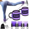 Ankle Resistance Bands with Cuffs, Home Gym Workout Equipment, Lifting Glute Butt Exercise Equipment for Women, Ankle Weights Fitness Band Set, Leg Booty Equipment for Training Perfect Body Shape
