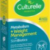 Culturelle Metabolism + Weight Management with SlimBiotics® Probiotic Capsules – 30 Count – Helps Safely Manage Weight - Promotes Healthy Metabolism and Physical & Mental Energy