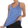 Aeuui Womens Workout Tops for Women Racerback Tank Tops Mesh Yoga Shirts Athletic Running Tank Tops Sleeveless Gym Clothes