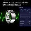 Smart Rings for Men & Women, NFC Fitness Ring with Sleep Body Temperature Monitoring Step Counter Function, IP68 Electronic Gadgets for Video Scrolling Page Flipping (20)