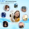 Smart Watch, 1.91" Smartwatch for Men Women (Answer/Make Call), Fitness Tracker with 100+ Sport Modes, IP68 Waterproof, Heart Rate/Sleep/Spo2 Monitor, Pedometer, Activity Tracker for Android iOS