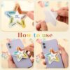 Libima 72 Pieces Anxiety Sensory Stickers Anxiety Textured Stickers Fidget Stickers Mindfulness Sticker School Counselor Supplies Adult Sensory Items Anxiety Relief, 9 Styles(Retro Color)