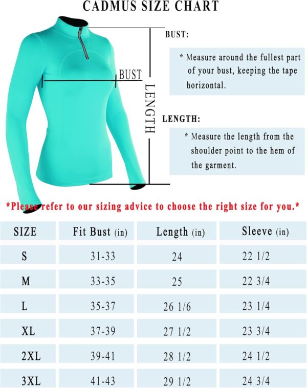 CADMUS Women's Compression Long Sleeve Shirts for Hiking Running Dry Fit Tights