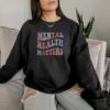 Custom Mental Health Matters Embroidered Sweatshirt for Women Crewneck Psychology Therapist Awareness Pullover Tops