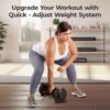 LifePro Adjustable Dumbbell Set/Single – 90lb, 25lb Dumbbells Set of 2, and Single piece - Quick Change Rotating Hand Weights for Women/Men at Home Gym Weight System, Ideal for Home Strength Training