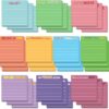 30 Pieces Inspirational Sticky Notes with Lines Sayings, 3 x 3 Inch Mental Health Colors Sticky Notes Appreciation Positive Gifts for Teacher Nurse Coworkers Work Office Supplies
