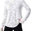 SweatyRocks Women's Lightweight Long Sleeve Workout Sports Activewear T Shirts Criss Cross Back Yoga Sports Tee