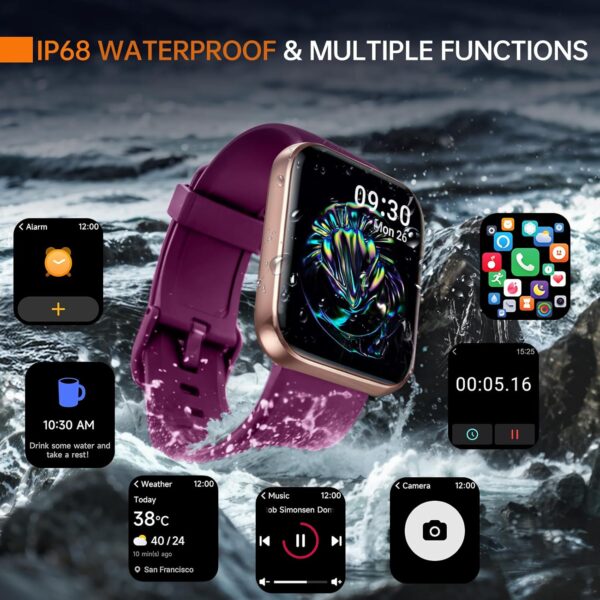 Smart Watch for Men iPhone Android, Smartwatch with Alexa Built-in (Answer/Make Call), 1.8" Fitness Tracker for Heart Rate Sleep Tracking, 60 Sports, Blood Oxygen