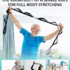 Trideer Stretching Strap Yoga Strap Physical Therapy for Home Workout, Exercise, Pilates and Gymnastics, 10 Loops Non-Elastic Stretch Bands with Aesthetic Packaging for Women & Men