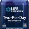 Life Extension Two-Per-Day High Potency Multi-Vitamin & Mineral Supplement - Vitamins, Minerals, Plant Extracts, Quercetin, 5-MTHF Folate & More - Gluten-Free - Non-GMO - 120 Tablets