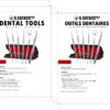 G.CATACC Dental Tools, Dental Pick Teeth Cleaning Tools Hygiene Kit, Plaque Remover for Teeth, Professional Stainless Steel Tooth Scraper Plaque Tartar Cleaner - with Case