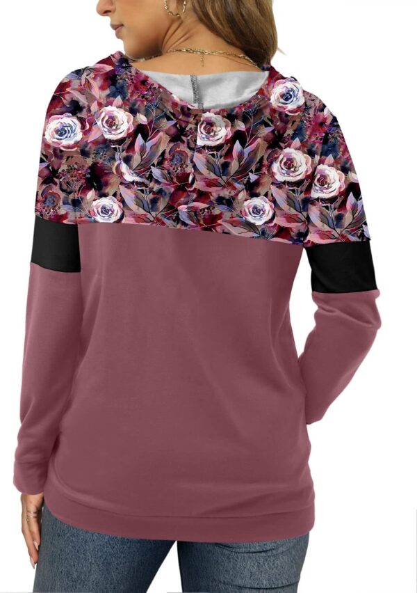 Angerella Hoodies for Women Camo Leopard Print Tops Pullover Hooded Sweatshirt Drawstring with Pocket