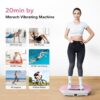 MERACH Vibration Plate Exercise Machine, Whole Body Workout Equipment for Women, Bluetooth and Silicone Pedal, Vibration Plate for Lymphatic Drainage, Vibrate Fitness Platform for Weight Loss