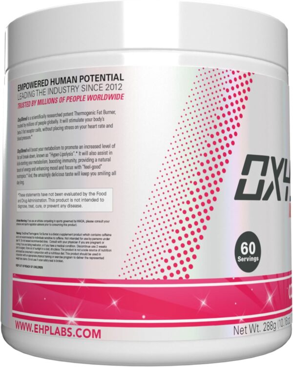 EHP Labs OxyShred Pre Workout Powder - Preworkout Powder with L Glutamine & Acetyl L Carnitine, Energy Boost Drink - Cosmic Blast, 60 Servings